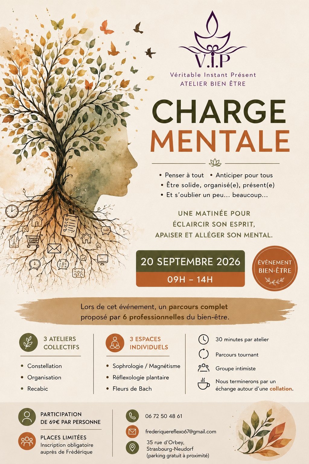 Affiche de l'événement Charge mentale du 20 septembre